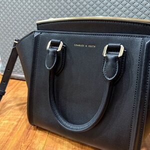 Charles & Keith Black Satchel crossbody